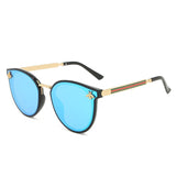Vintage Bee-zonnebril voor dames - Retro-bril met kleurovergang Eyewear UV400 Driving Shades