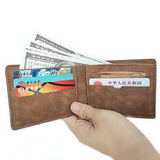 Dunne Billfold-portemonnee voor heren - waterdichte creditcardhouder Muntzak Rits geldportemonnee