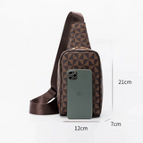Luxury Leather Belt Bag for Men - Casual Messenger Chest Bag Fashion Pack Large Capacity