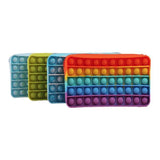 Antistress Pop It Fidget Pencil Case - Sensory Silicone Toy Bubble Storage Bag For Children Kids Large Pops Its