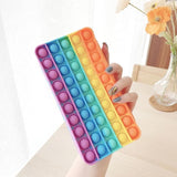 Antistress Pop It Fidget Pencil Case - Sensory Silicone Toy Bubble Storage Bag For Children Kids Large Pops Its
