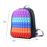 Mini-Pop-It-Rucksack für Kinder – Stressabbau, weiches Spielzeug, matschige Bubble Fidget Bag