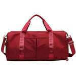 Outdoor wasserdichte Nylon-Sporttasche für Frauen mit Schuhfach - Trainings-Fitness-Reisehandtasche