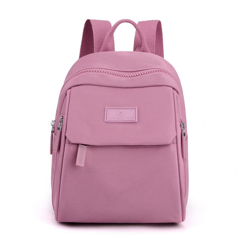 Mini sac à dos multi-poches pour femme - Sac à dos léger pour l'école de voyage