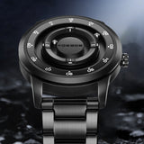 FOXBOX Watch for Men - Floating Magnetic Pointer Free Ball Bearing Wristwatch