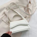 Solid Color Sling Shoulder Bag For Women Girls - PU Leather Messenger Handbag