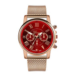 Luxury Watch for Women - Fashionable Quartz Movement Mesh Strap Business