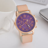 Luxury Watch for Women - Fashionable Quartz Movement Mesh Strap Business