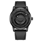 FOXBOX Watch for Men - Floating Magnetic Pointer Free Ball Bearing Wristwatch