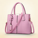 Large Tote Bag for Women - Square Shoulder PU Leather Crossbody Handbag