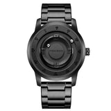 FOXBOX Watch for Men - Floating Magnetic Pointer Free Ball Bearing Wristwatch