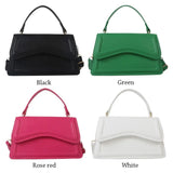 Solid Color Sling Shoulder Bag For Women Girls - PU Leather Messenger Handbag