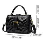 Luxury Fashion Bag - PU Leather Retro Print Crossbody Shoulder Bag Women Girls