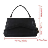 Solid Color Sling Shoulder Bag For Women Girls - PU Leather Messenger Handbag