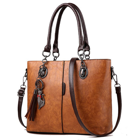 Casual Shoulder Bag for Women - Luxury Handbag Designer Crossbody Vintage Tote