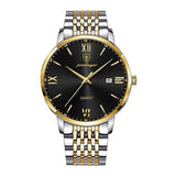 Luxury Sports Quartz Watch - 3 Bar Waterproof Luminous Men's Watch Stainless Steel