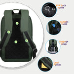 Slim Business Backpack for Men - Built in Charging Ports - 14" Laptop Tablet Bag