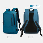 Slim Business Backpack for Men - Built in Charging Ports - 14" Laptop Tablet Bag