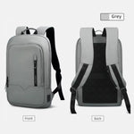 Slim Business Backpack for Men - Built in Charging Ports - 14" Laptop Tablet Bag