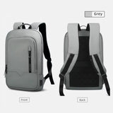 Slim Business Backpack for Men - Built in Charging Ports - 14" Laptop Tablet Bag