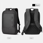 Slim Business Backpack for Men - Built in Charging Ports - 14" Laptop Tablet Bag