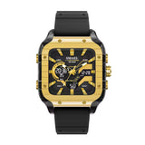 8133 Men's Watch - Multifunctional Wristwatch Shock Resistant 5 Bar Waterproof - Black Gold