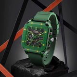 8133 Men's Watch - Multifunctional Wristwatch Shock Resistant 5 Bar Waterproof - Black Gold
