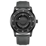 FOXBOX Watch for Men - Floating Magnetic Pointer Free Ball Bearing Wristwatch