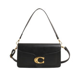 Pure Color Simple Square Purse - Multi-Layer Commuting Minimalist Shoulder Bag