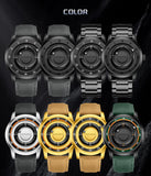 FOXBOX Watch for Men - Floating Magnetic Pointer Free Ball Bearing Wristwatch