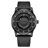 FOXBOX Watch for Men - Floating Magnetic Pointer Free Ball Bearing Wristwatch
