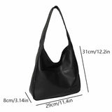 Minimalist Retro Shoulder Bag - Casual Handbag Large Capacity Tote Bag