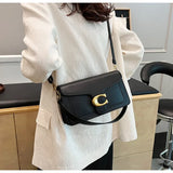 Pure Color Simple Square Purse - Multi-Layer Commuting Minimalist Shoulder Bag