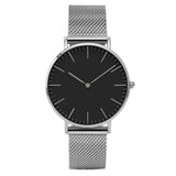 Montre Minimaliste pour Femme - Bracelet en Maille d'Horloge à Quartz de Luxe