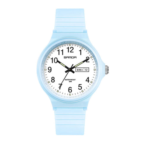 Minimal Wristwatch for Women - Calendar Watch Waterproof Luminous Clock Ladies