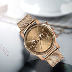 Luxury Watch for Women - Fashionable Quartz Movement Mesh Strap Business