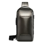 Chest Bag With USB 3.0 Charging Port - Anti-Theft Lock Waterproof Crossbody Shoulderbag Travel Pack