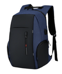 Oxford-laptoprugzak met USB-oplader - waterdichte schooltas met grote capaciteit van 15,6 inch voor laptops