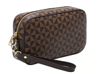 Vintage Clutch Bag For Men - Leather Classical Floral Wrist Purse Wallet Handbag