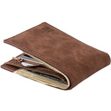 Luxury Business Billfold Wallet for Men - Credit Card Holder Man Purse Coin Cash Zipper Bag