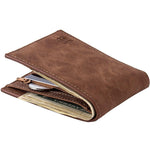 Portefeuille d'affaires de luxe pour hommes - Porte-cartes de crédit Homme Porte-monnaie Coin Cash Zipper Bag