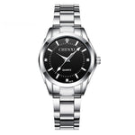 Casual luxe horloge voor dames - waterdicht strass horloge roestvrij stalen armband