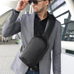 Multifunctional Crossbody Shoulder Bag for Men - Scratch Proof Messenger Waterproof Chest Pack