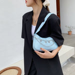 Dames luxe designer handtas - retro dames schoudertas baguette tas nylon portemonnee