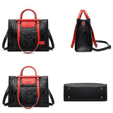 Large Capacity Luxury Retro Tote Bag - Leather Designer Handbag for Women