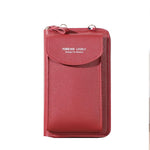 Multifunctional Wallet for Women - PU Leather Mobile Phone Clutch Purse Bag Card Passport Holder
