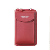 Portefeuille multifonctionnel pour femme - Pochette en cuir PU pour téléphone portable, sac à main, carte, porte-passeport