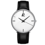 Montre minimaliste pour homme - Montre-bracelet à quartz simple et ultra-mince à la mode