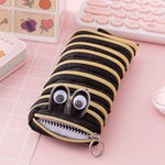 Creative Caterpillar Zipper Pencil Case - School Bag Pen Holder Case Pouch for Kids Students