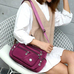 Crossbody Shoulder Bag for Women - Messenger Travel Handbag Waterproof Nylon